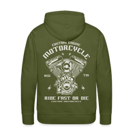 Charger l'image dans la galerie, Ride Fast or Die Motorcycle Men’s Premium Hoodie - olive green