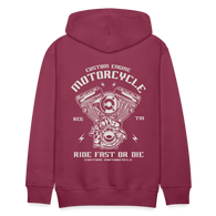 Charger l'image dans la galerie, Ride Fast or Die Motorcycle Men’s Premium Hoodie - bordeaux