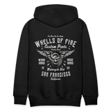 Sweat à capuche en coton de qualité supérieure pour homme Wheels of Fire MC