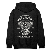 Charger l'image dans la galerie, Ride Fast or Die Motorcycle Men’s Premium Hoodie - charcoal grey