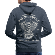 Charger l'image dans la galerie, Ride Fast or Die Motorcycle Men’s Premium Hoodie - heather denim