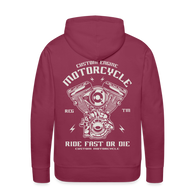 Charger l'image dans la galerie, Ride Fast or Die Motorcycle Men’s Premium Hoodie - bordeaux