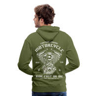 Charger l'image dans la galerie, Ride Fast or Die Motorcycle Men’s Premium Hoodie - olive green