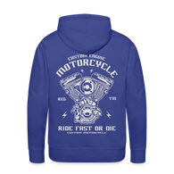 Charger l'image dans la galerie, Ride Fast or Die Motorcycle Men’s Premium Hoodie - royal blue