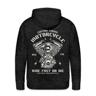 Charger l'image dans la galerie, Ride Fast or Die Motorcycle Men’s Premium Hoodie - charcoal grey