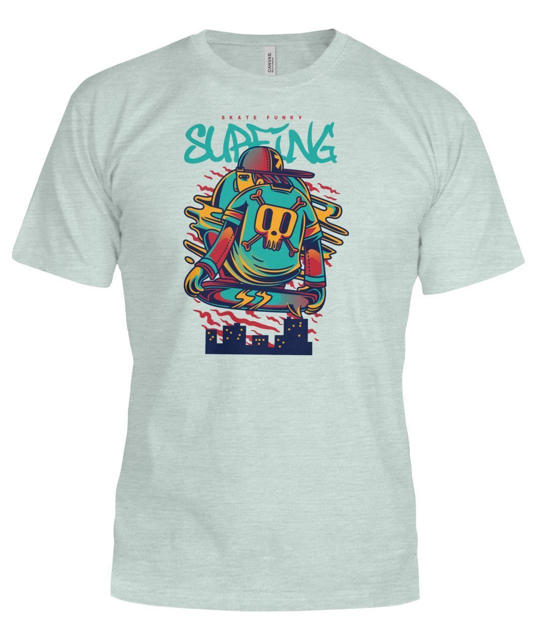 Surfing Bella Canvas Tee