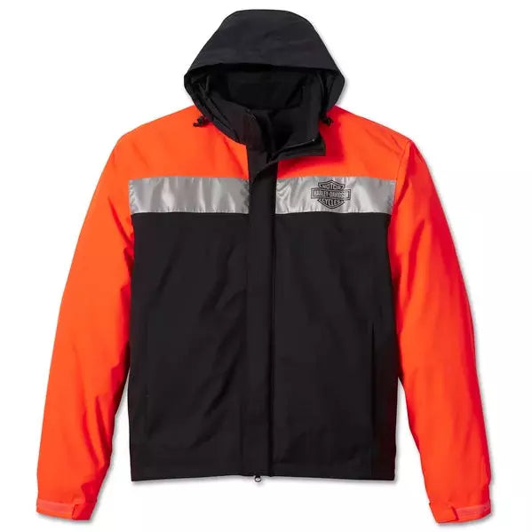 Harley-Davidson® Men's Full Speed II Waterproof Rain Jacket-Rider Apparel-Ridersapparel.shop