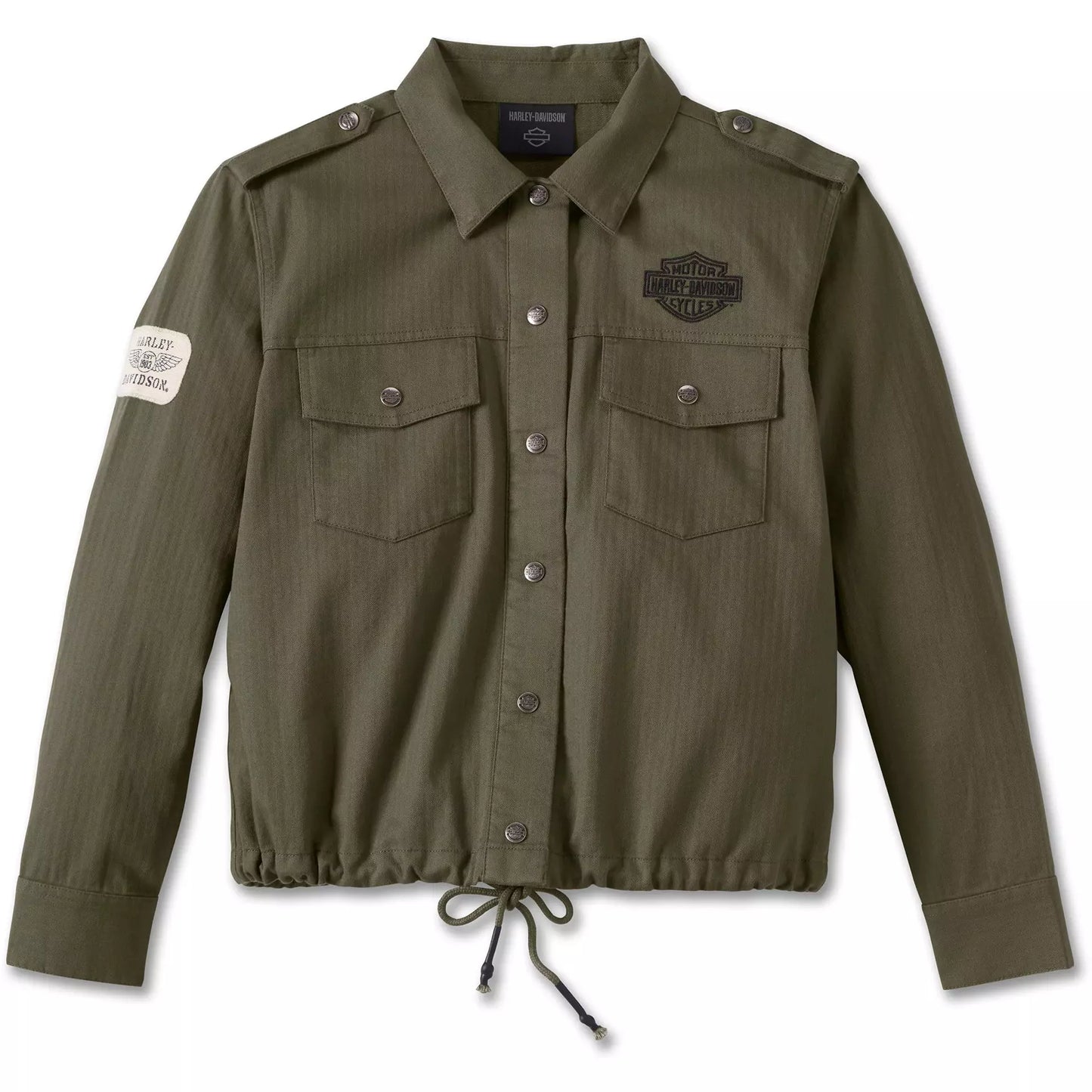 Harley-Davidson® Women's Division Twill Anorak Jacket-Rider Apparel-Ridersapparel.shop