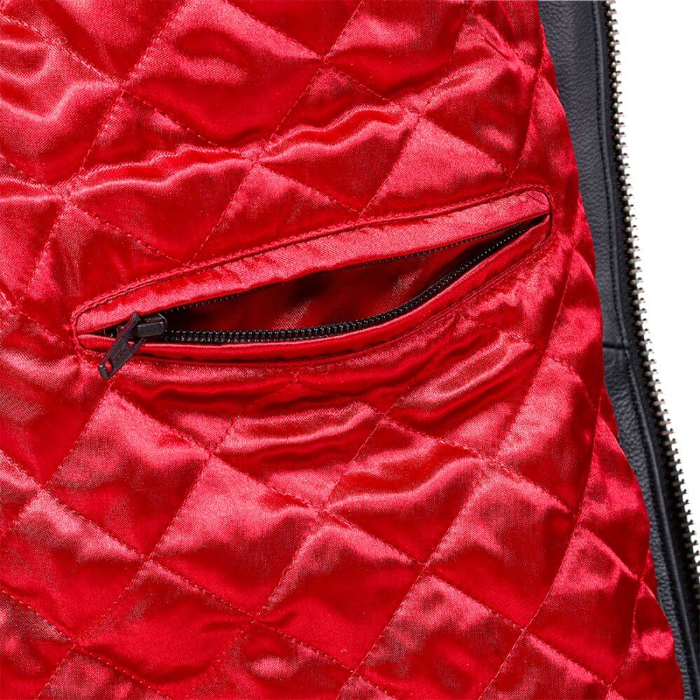 Triumph Braddan Asymmetric Leather Jacket - Black-Rider Apparel-Ridersapparel.shop