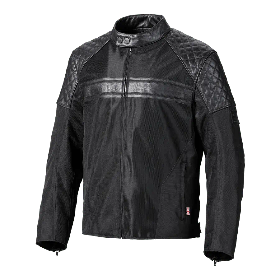 Triumph Braddan Mesh Motorcycle Jacket Black-Rider Apparel-Ridersapparel.shop
