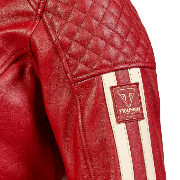 Triumph Braddan Women's Sport Jacket Red-Rider Apparel-Ridersapparel.shop
