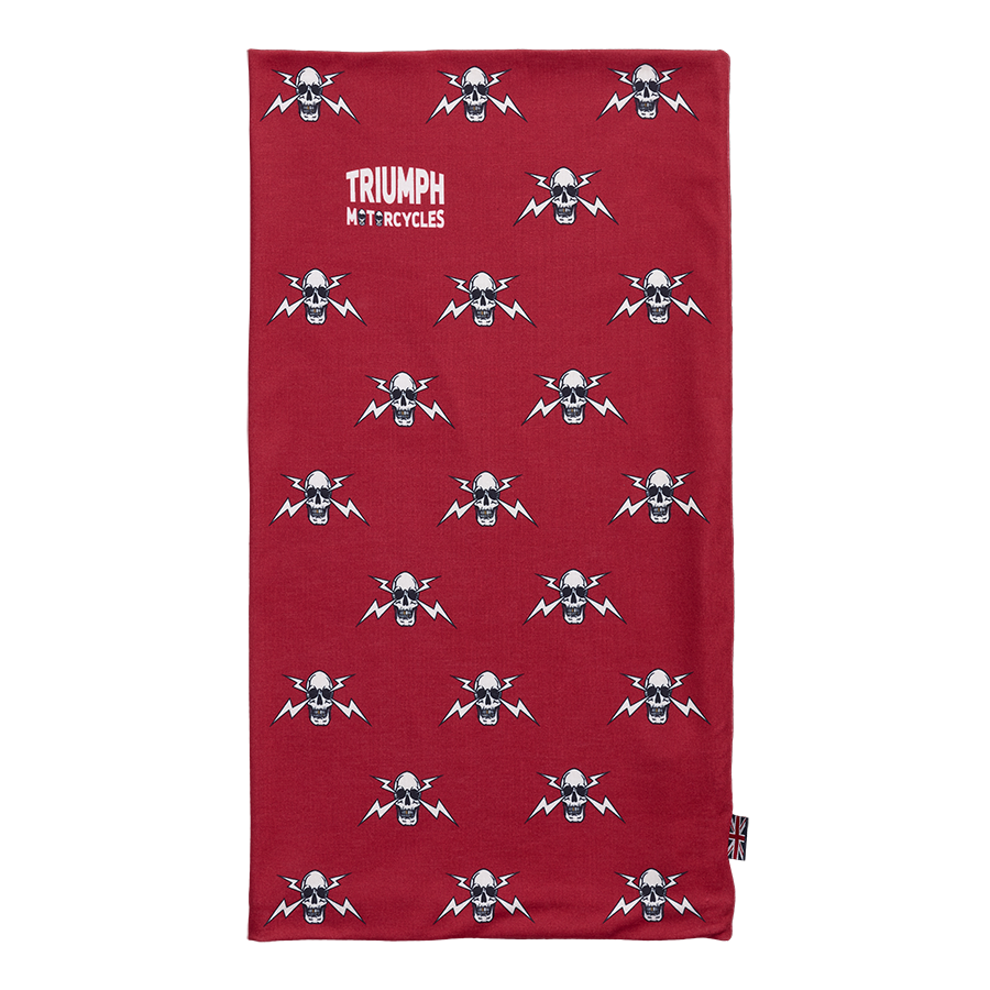Triumph Red Bolt Face Neck Tube