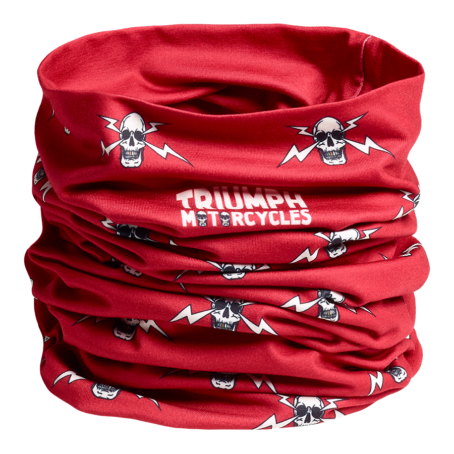 Triumph Red Bolt Face Neck Tube