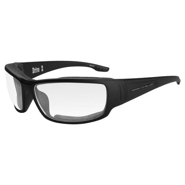 Harley-Davidson® Men's Drive 2 Gasket Sunglasses, Clear Lens/Black Frames