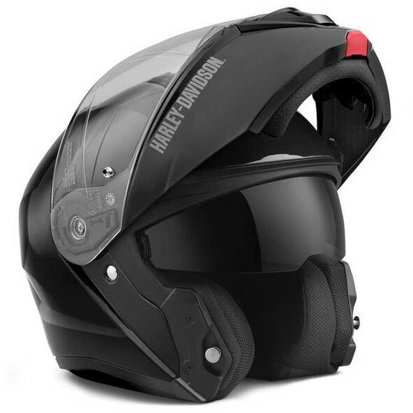 Harley-Davidson® Men's Capstone Sun Shield Modular Helmet, Gloss Black  RidersApparel.shop