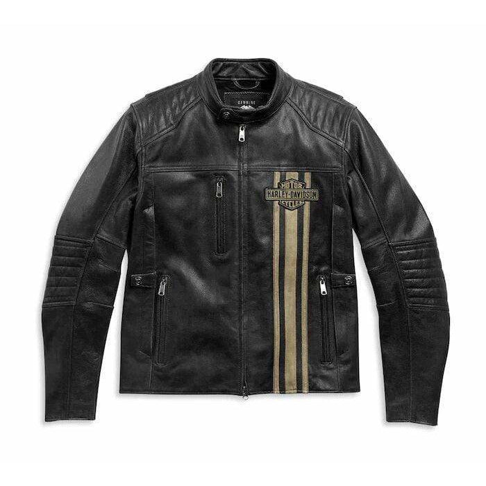 Harley-Davidson® Men's H-D™ Triple Vent Passing Link II Leather Jacket  RidersApparel.shop