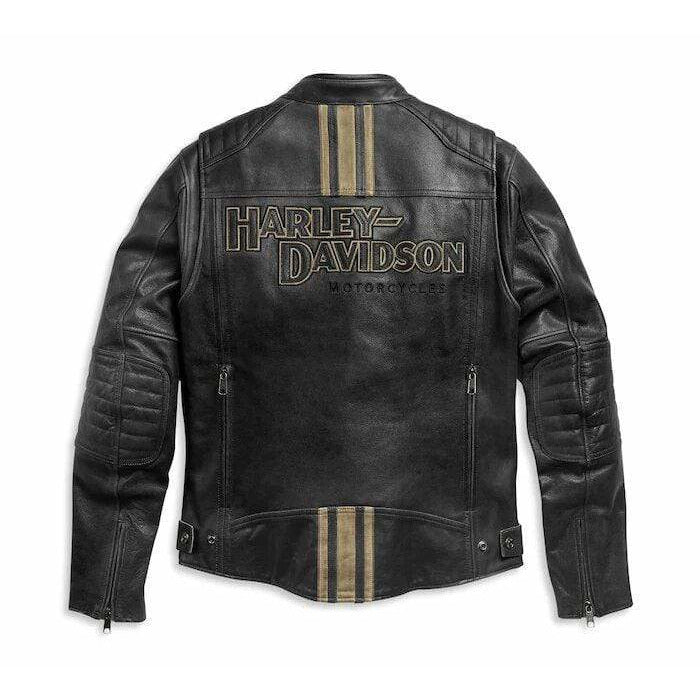 Harley-Davidson® Men's H-D™ Triple Vent Passing Link II Leather Jacket  RidersApparel.shop