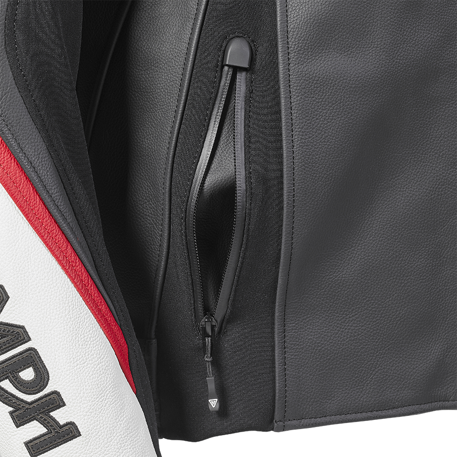 Triumph Triple Sport Jacket in Black, White & Red