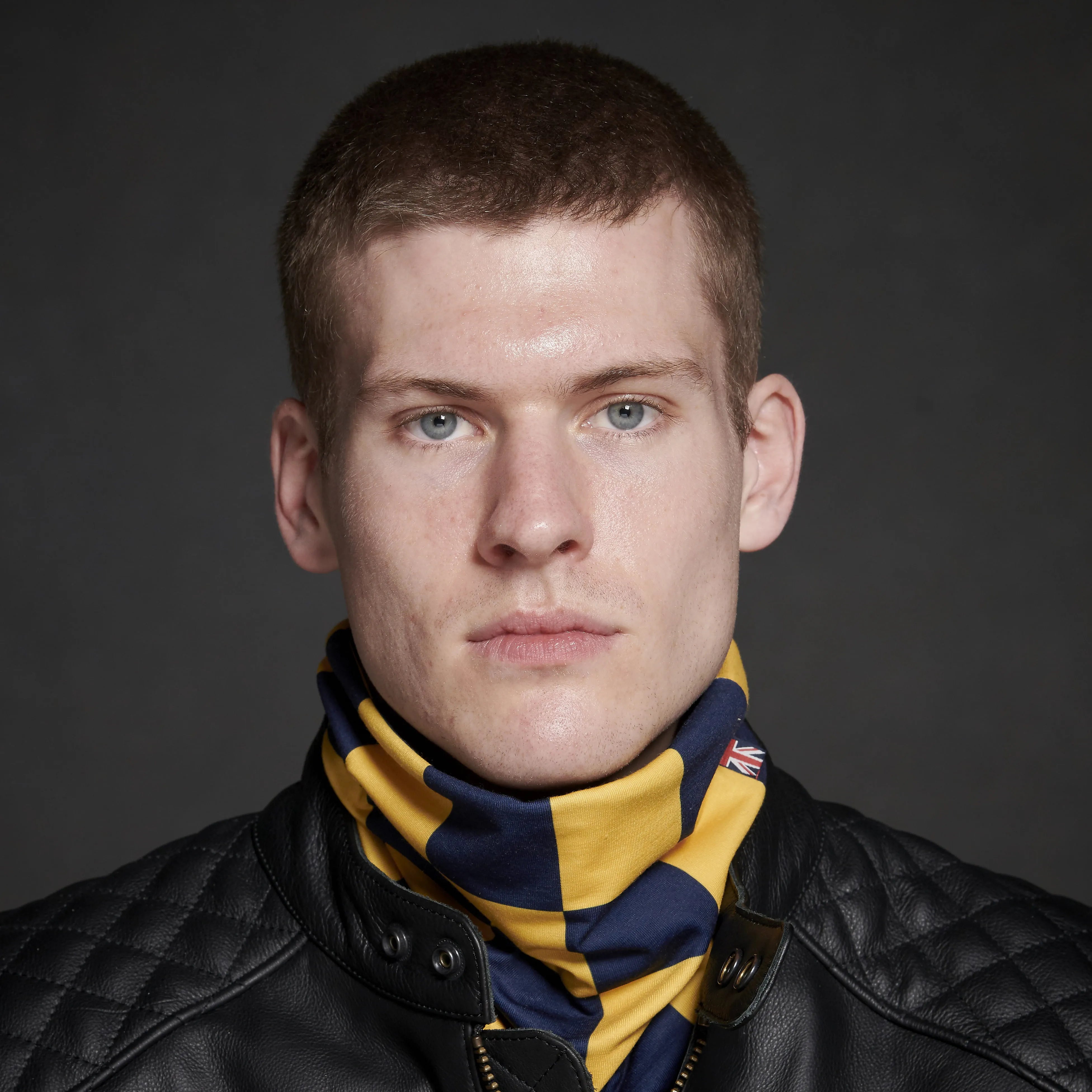 Triumph Cohen Neck Tube Navy and Yellow