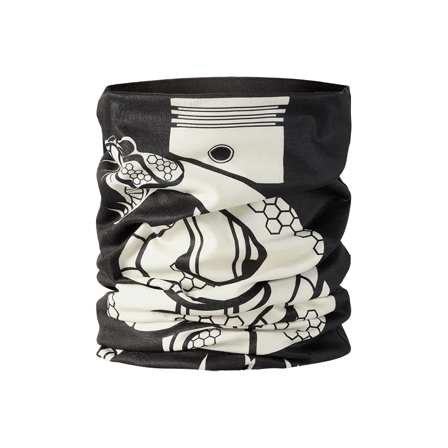 Triumph Venom Reversible Neck Tube in Black and Bone