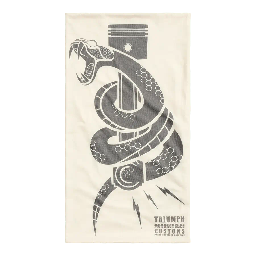 Triumph Venom Reversible Neck Tube in Bone and Charcoal