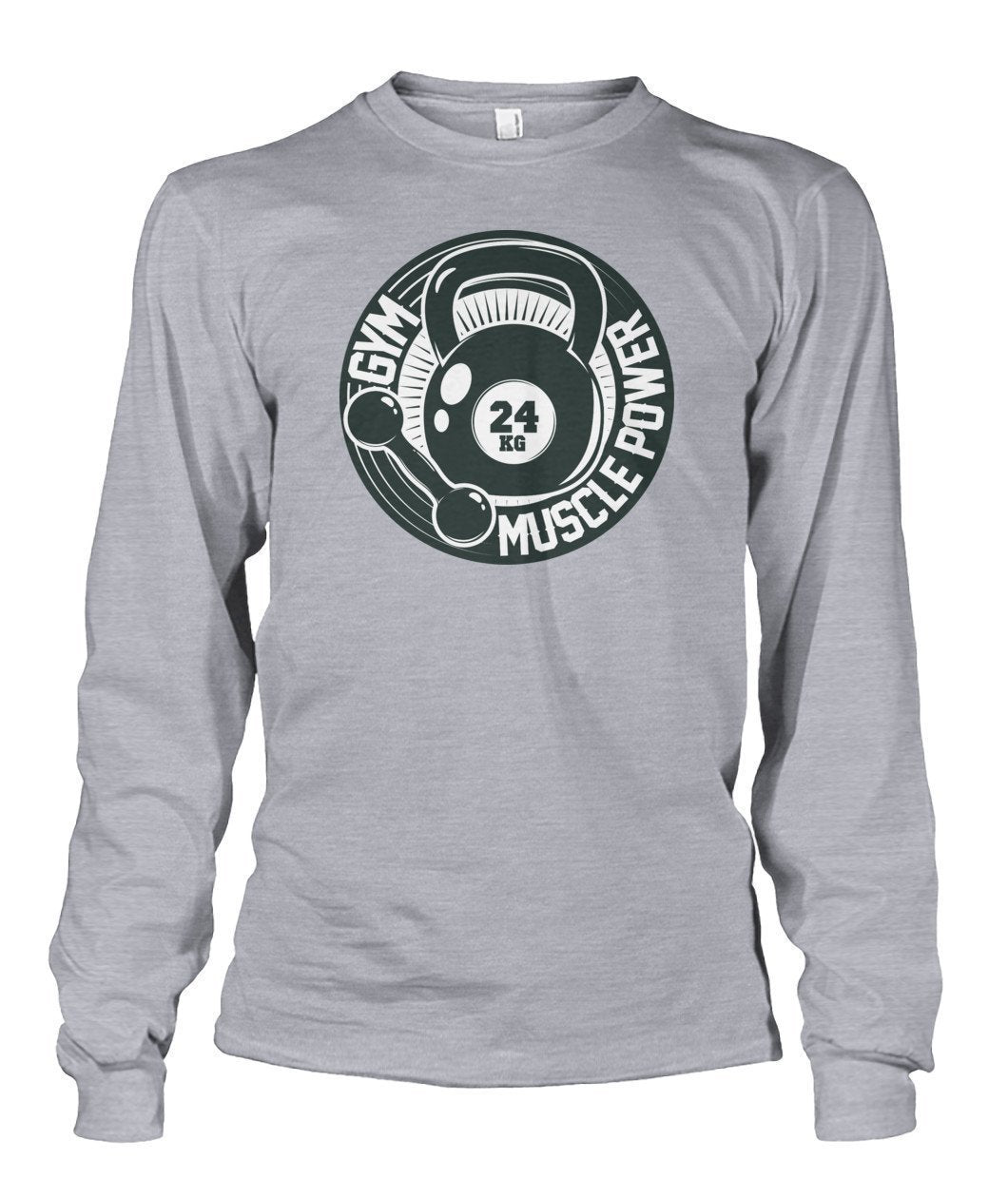 Muscle Power Gym Unisex Long Sleeve-Long Sleeves-Elessi UK
