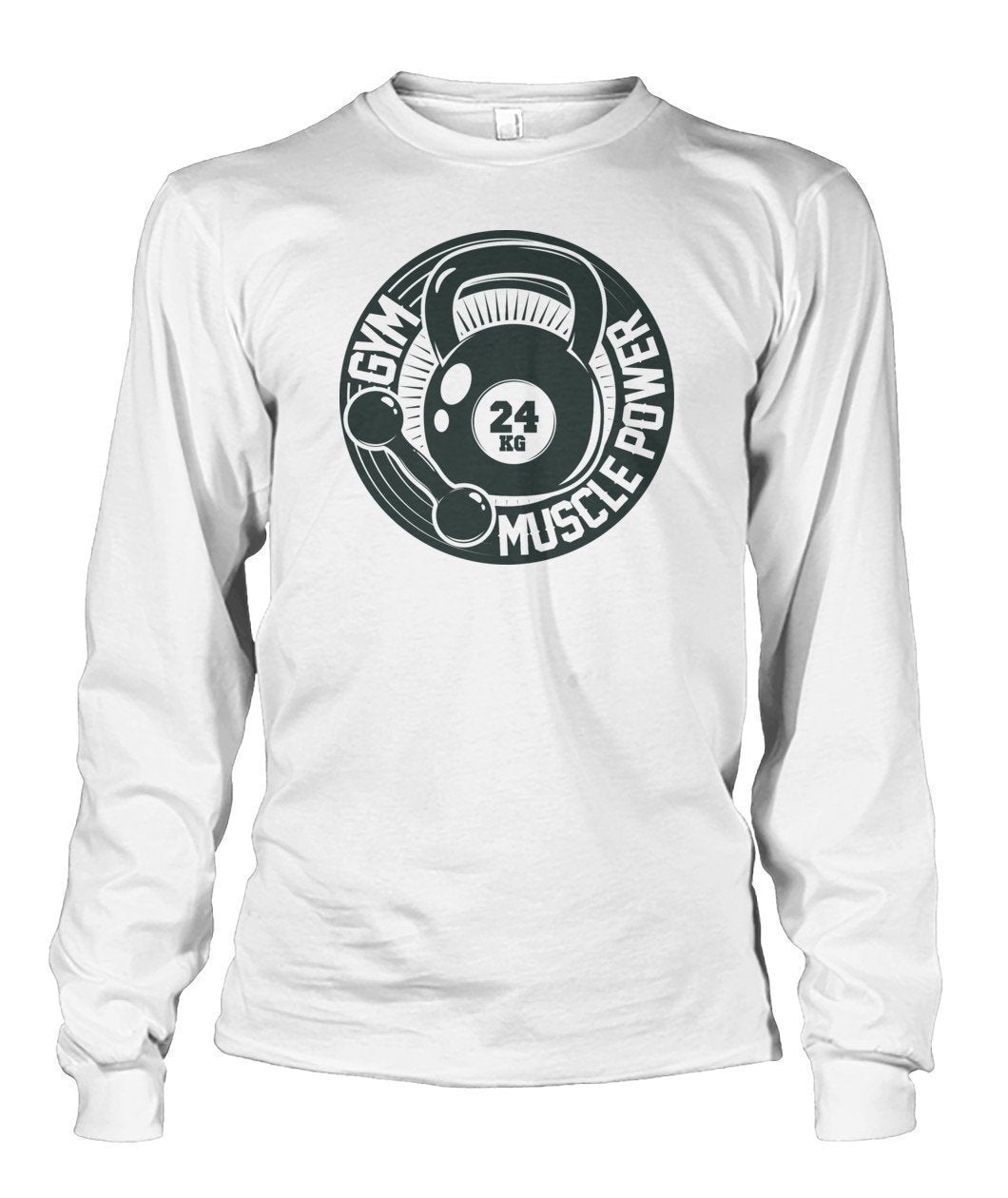Muscle Power Gym Unisex Long Sleeve-Long Sleeves-Elessi UK