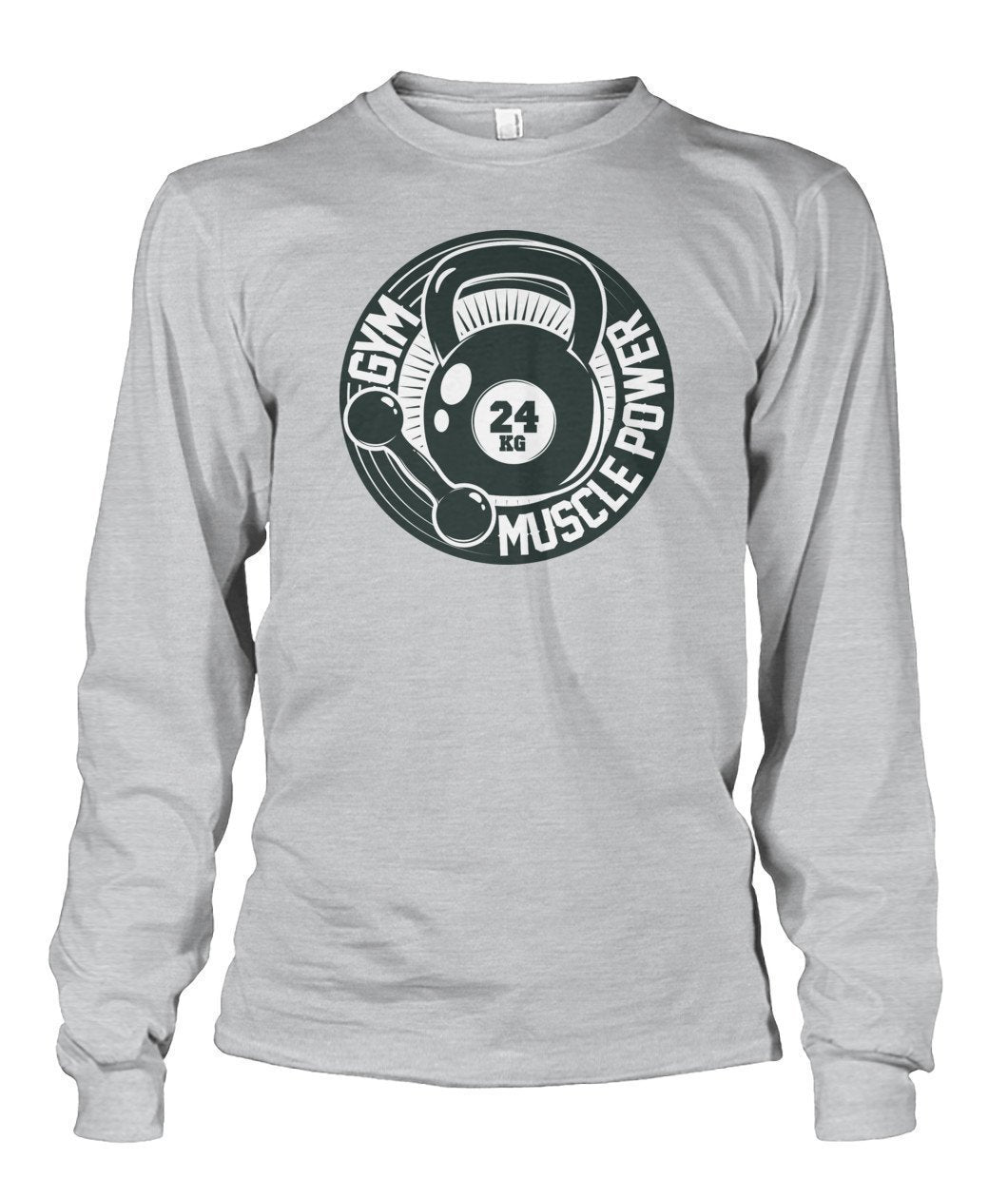 Muscle Power Gym Unisex Long Sleeve-Long Sleeves-Elessi UK