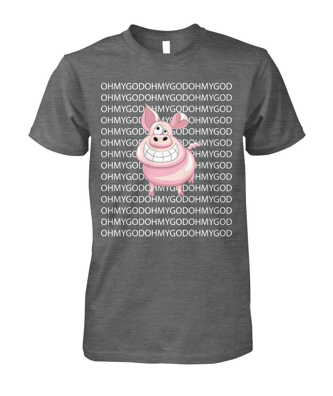 Oh My God Pig - Schwein Unisex Cotton Tee-Short Sleeves-Elessi UK