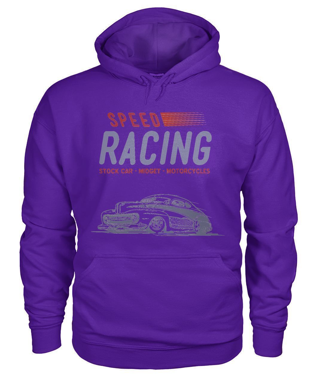 Pull Speed Racing Auto Automobile Gildan Hoodie-Sweatshirts-Elessi UK