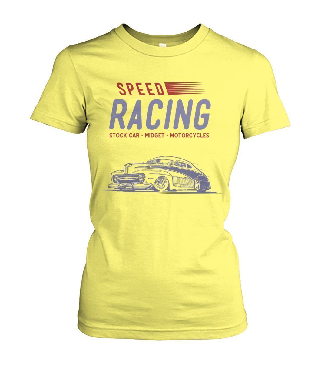Pull Speed Racing Auto Automobile Women's Crew Tee-Ladies Tees-Elessi UK