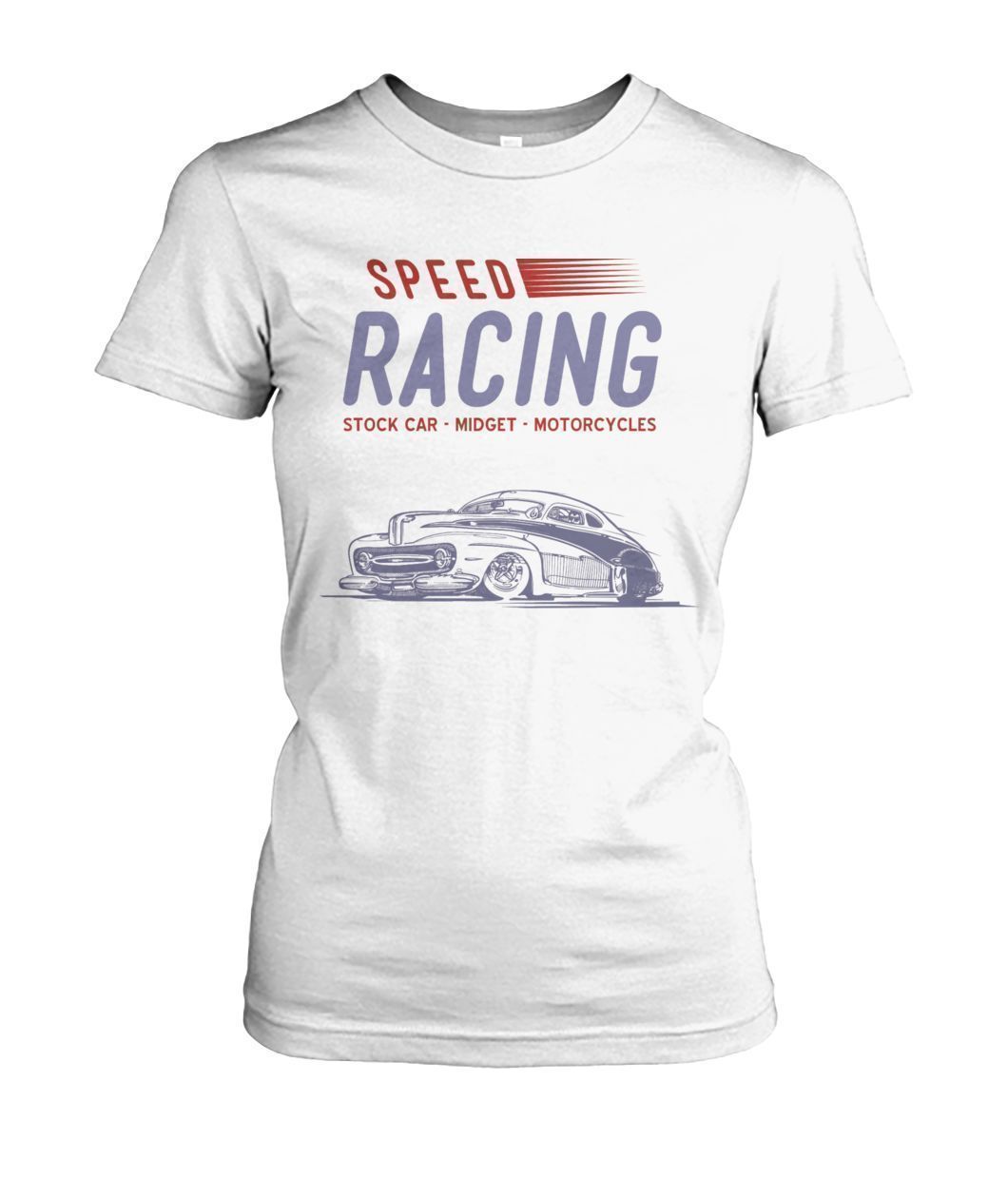 Pull Speed Racing Auto Automobile Women's Crew Tee-Ladies Tees-Elessi UK