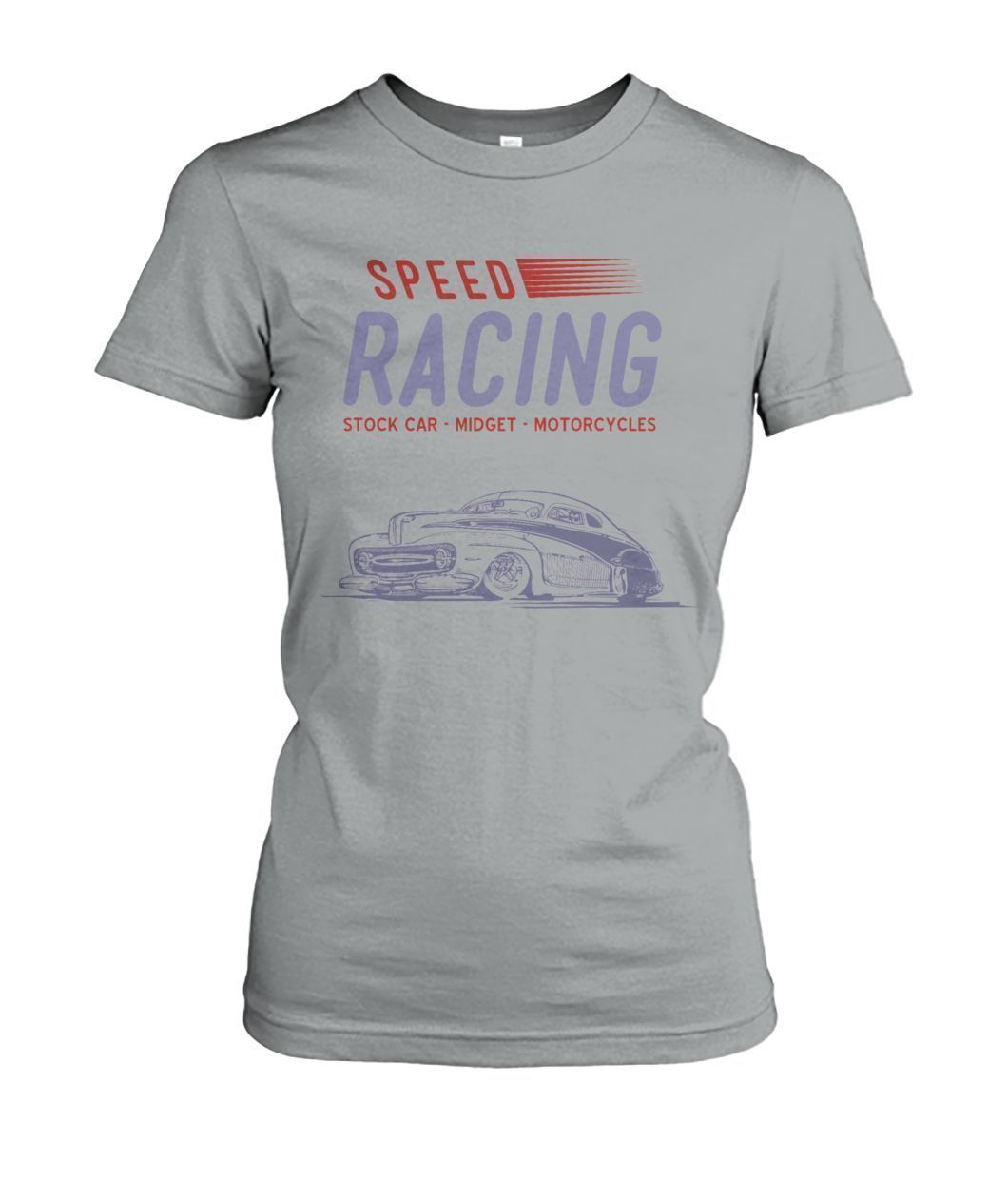 Pull Speed Racing Auto Automobile Women's Crew Tee-Ladies Tees-Elessi UK