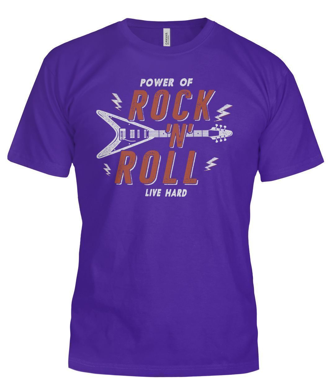Rock N Roll Bella Canvas Tee-Short Sleeves-Elessi UK