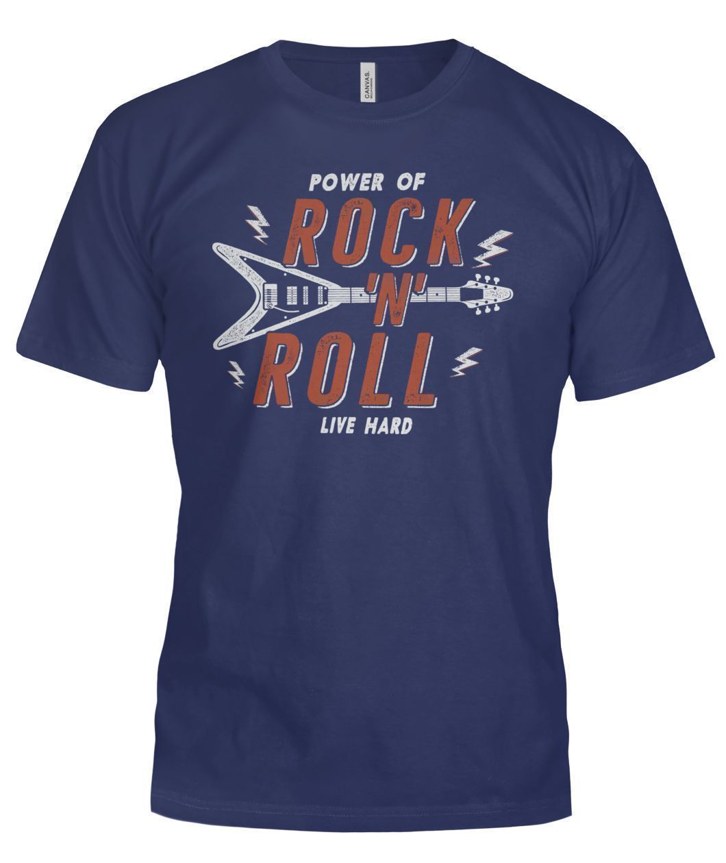 Rock N Roll Bella Canvas Tee-Short Sleeves-Elessi UK