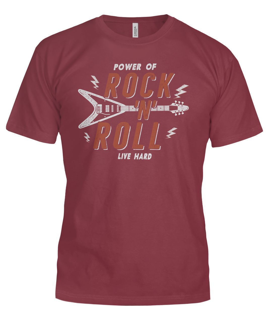 Rock N Roll Bella Canvas Tee-Short Sleeves-Elessi UK