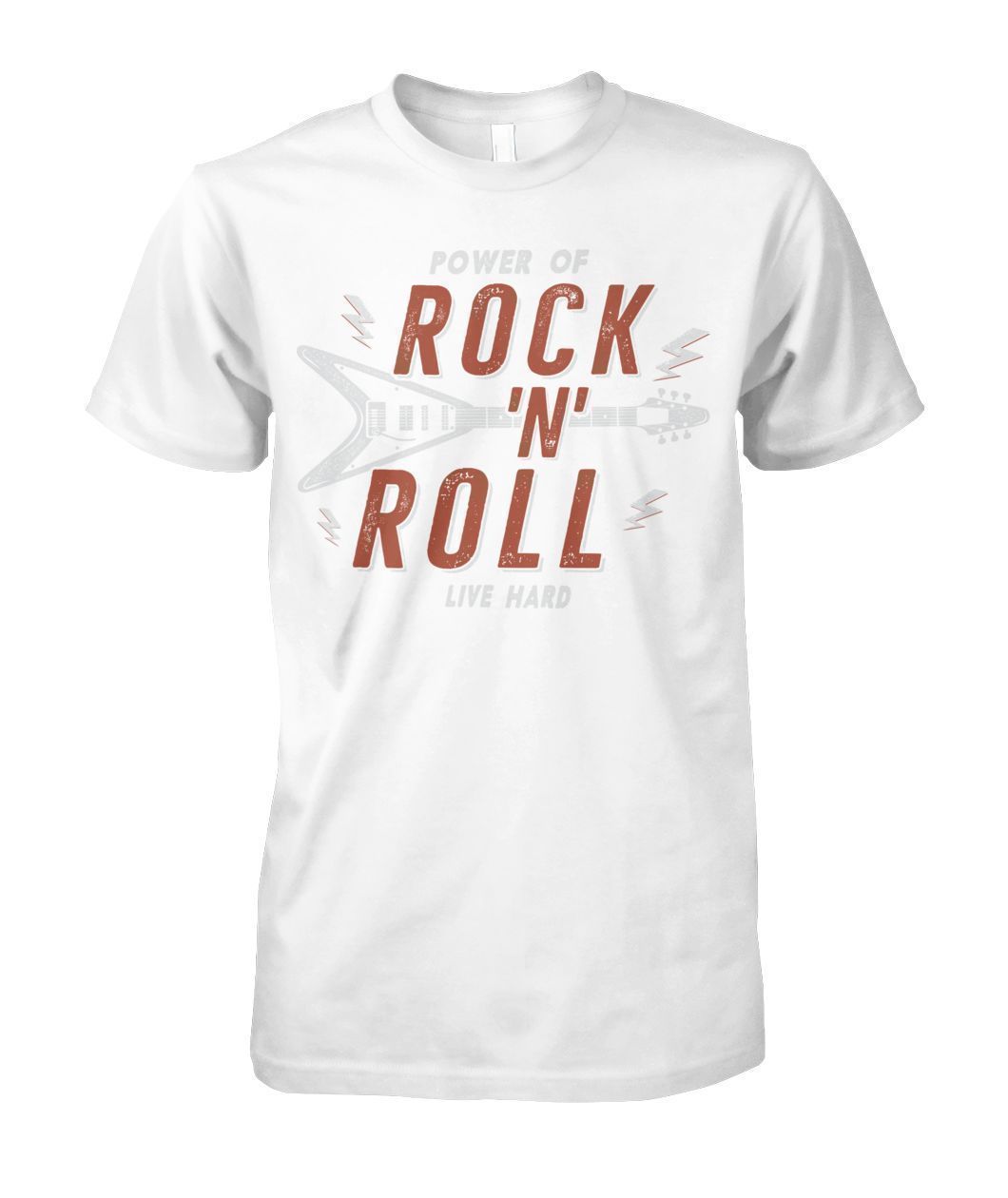 Rock N Roll Unisex Cotton Tee-Short Sleeves-Elessi UK