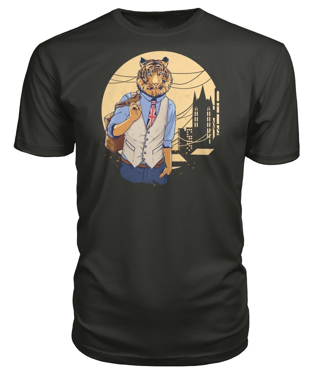 Tiger Premium Unisex Tee-Short Sleeves-Elessi UK