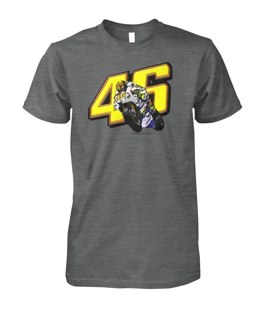 vr46 Valentino Ross Yamaha Unisex Cotton Tee Shirt-Short Sleeves-Elessi UK