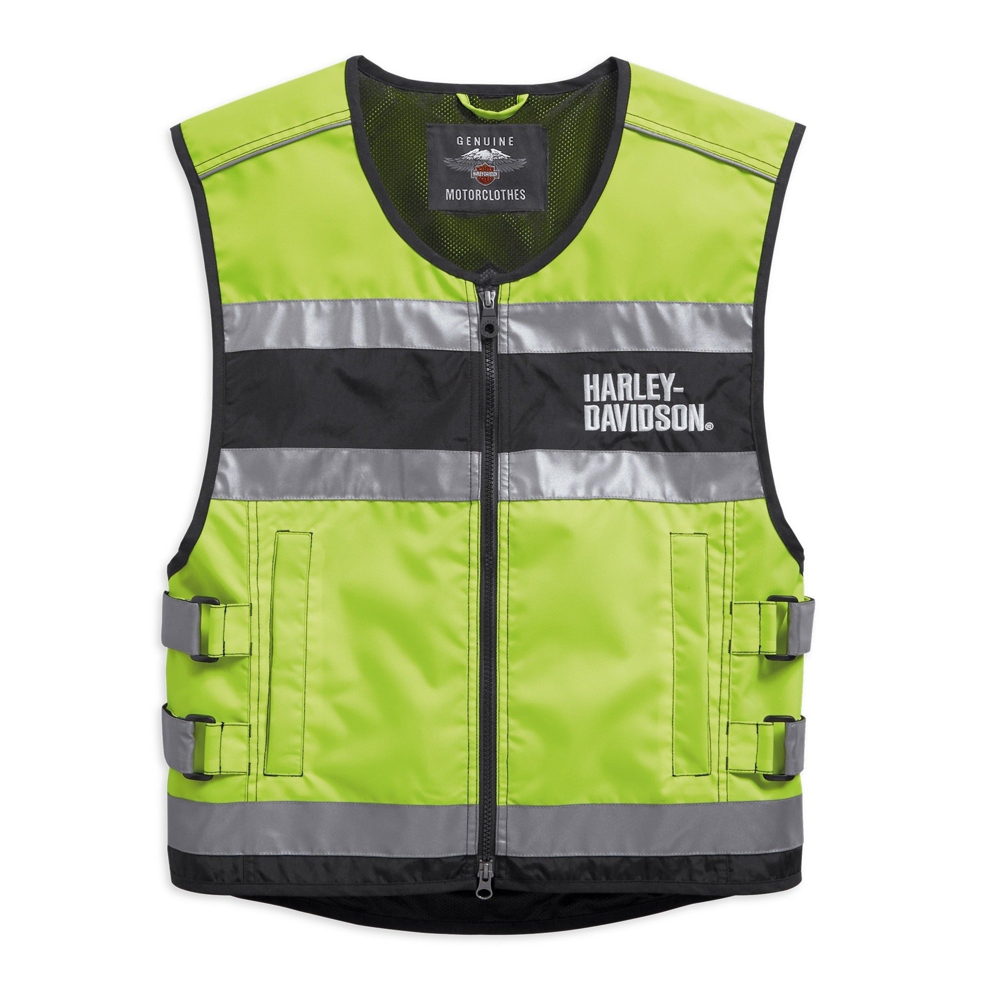 GILET JAUNE RÉFLÉCHISSANT HARLEY-DAVIDSON® UNISEXE HAUTE VISIBILITÉ CERTIFIÉ CE